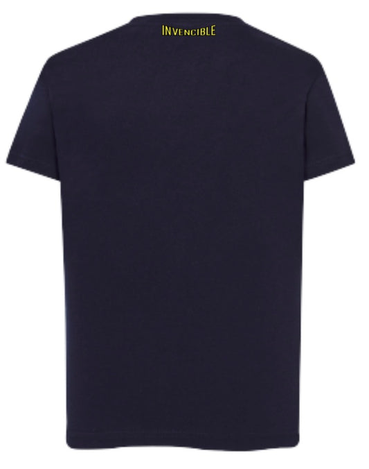 Camiseta Azul Marino Acid House - Diseño Dual con Actitud