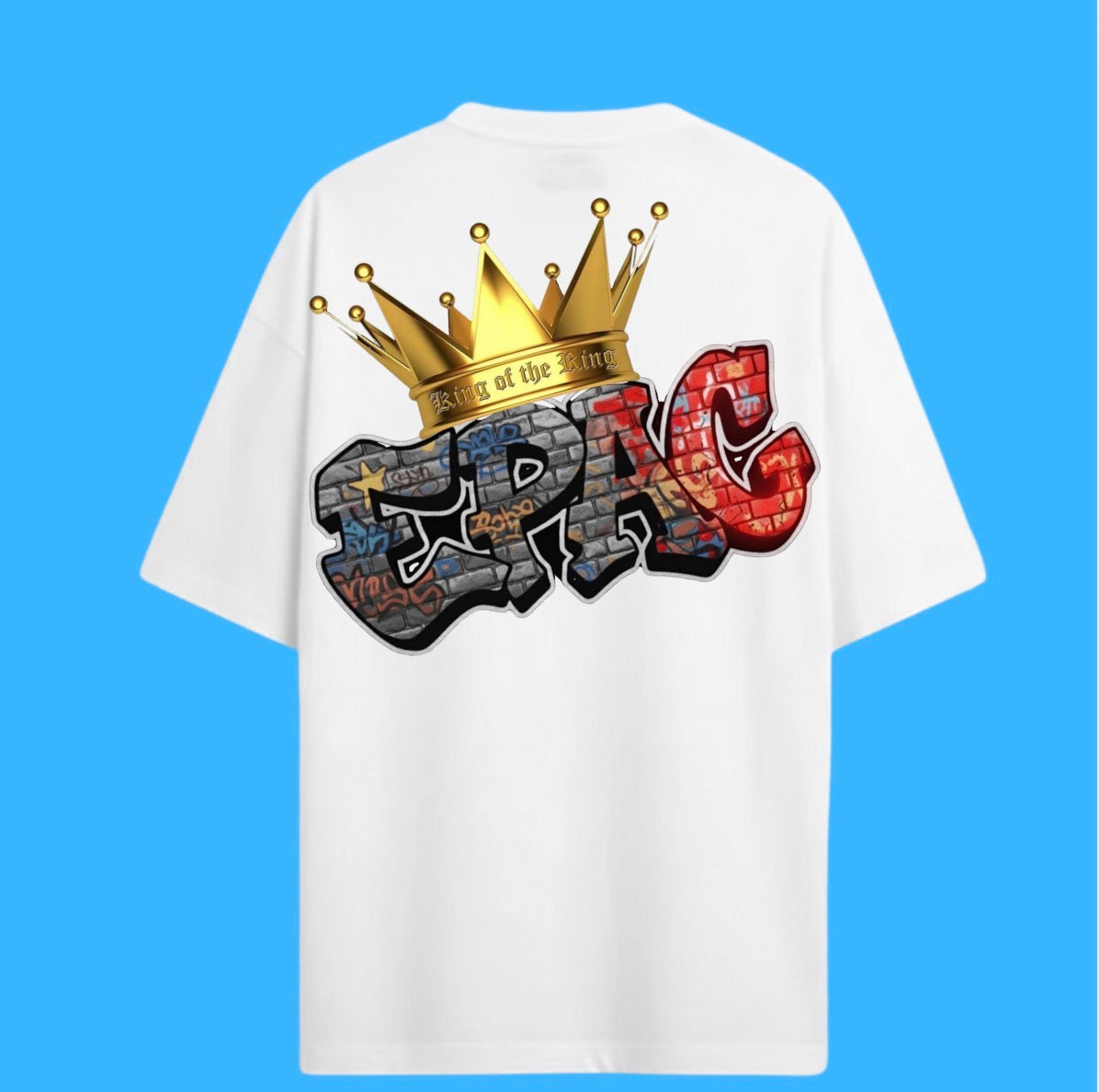 Camiseta Oversize Blanca - Colección "The King"