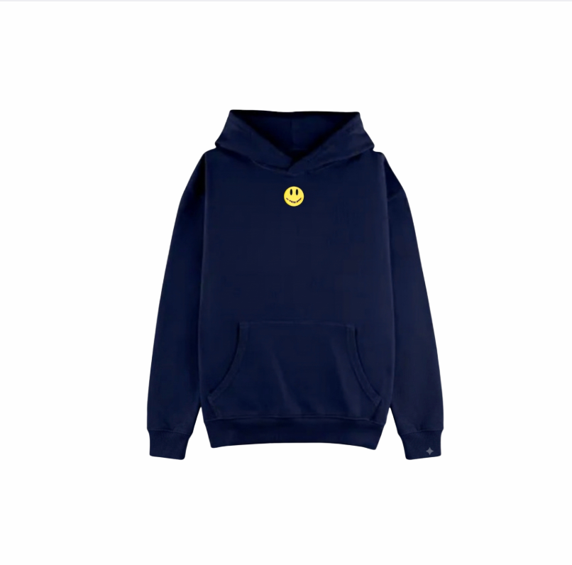 Navy Hoodie "EL PUTO AMO" with Hood