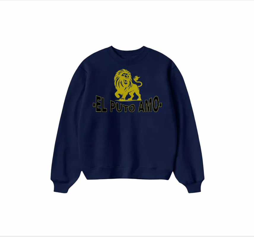 Sudadera Azul Marino "EL PUTO AMO" - Estilo y Confianza Inigualables