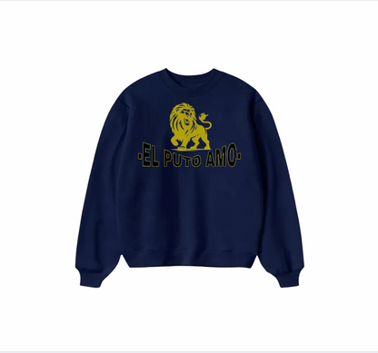 Sudadera Azul Marino "EL PUTO AMO" - Estilo y Confianza Inigualables