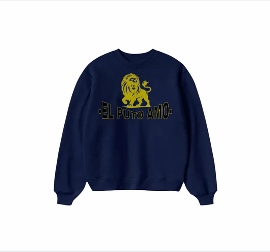 Sudadera Azul Marino "EL PUTO AMO" - Estilo y Confianza Inigualables
