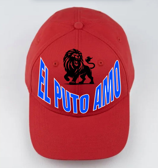 Gorra Roja "EL PUTO AMO / INVENCIBLE"