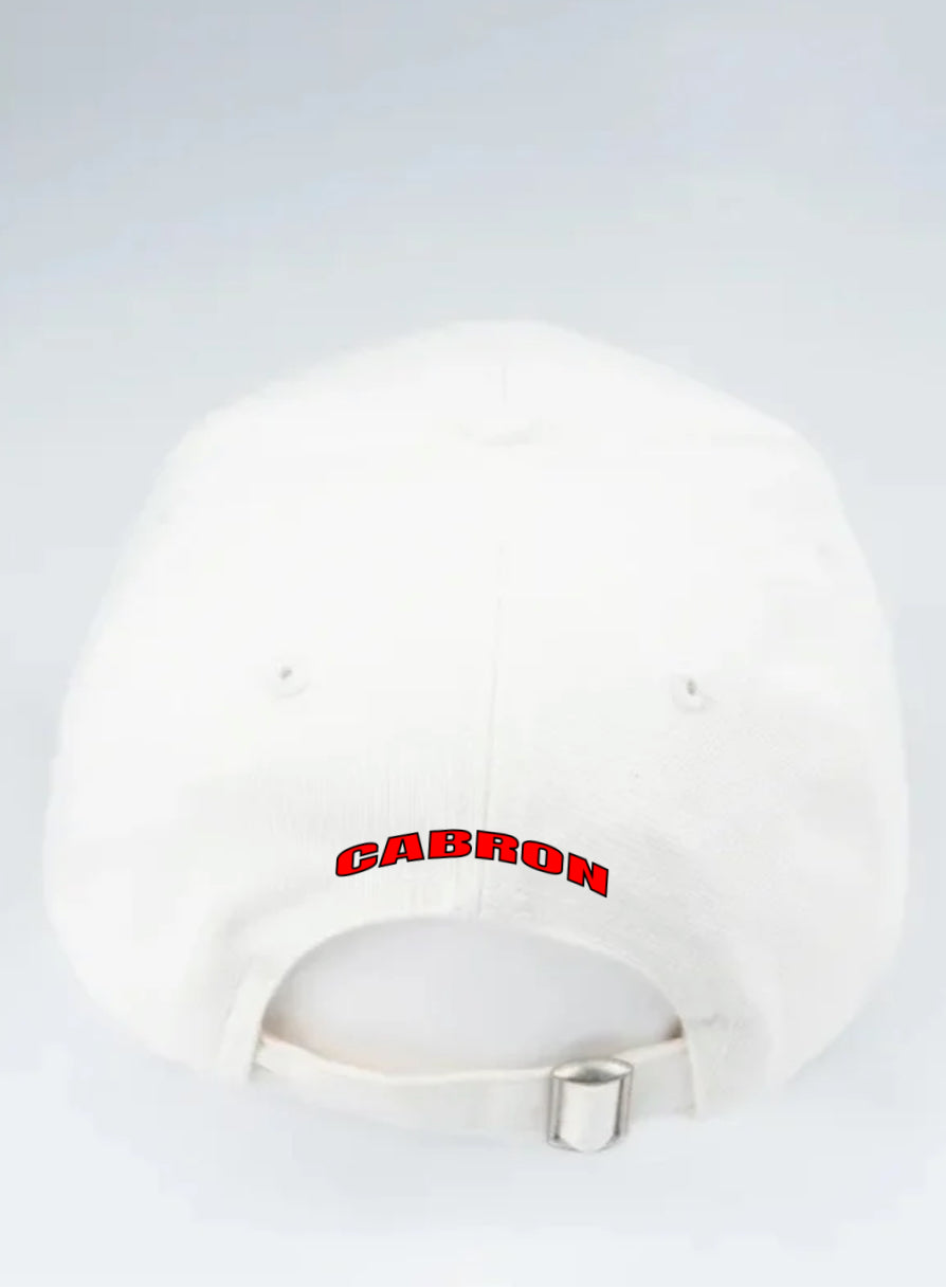 Gorra Blanca "EL PUTO AMO / CABRÓN"