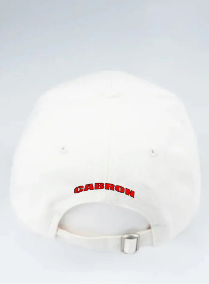 Gorra Blanca "EL PUTO AMO / CABRÓN"