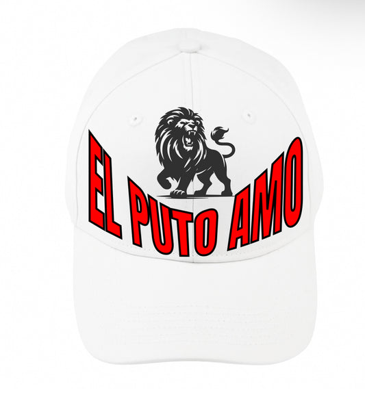 Gorra Blanca "EL PUTO AMO / CABRÓN"