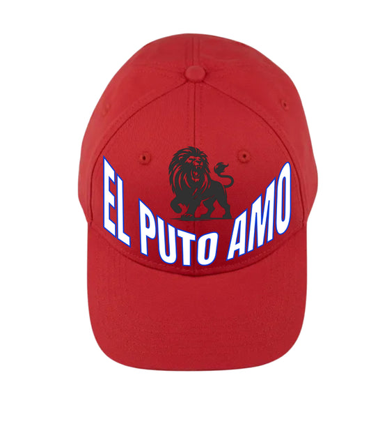 Gorra Roja "EL PUTO AMO / INVENCIBLE"