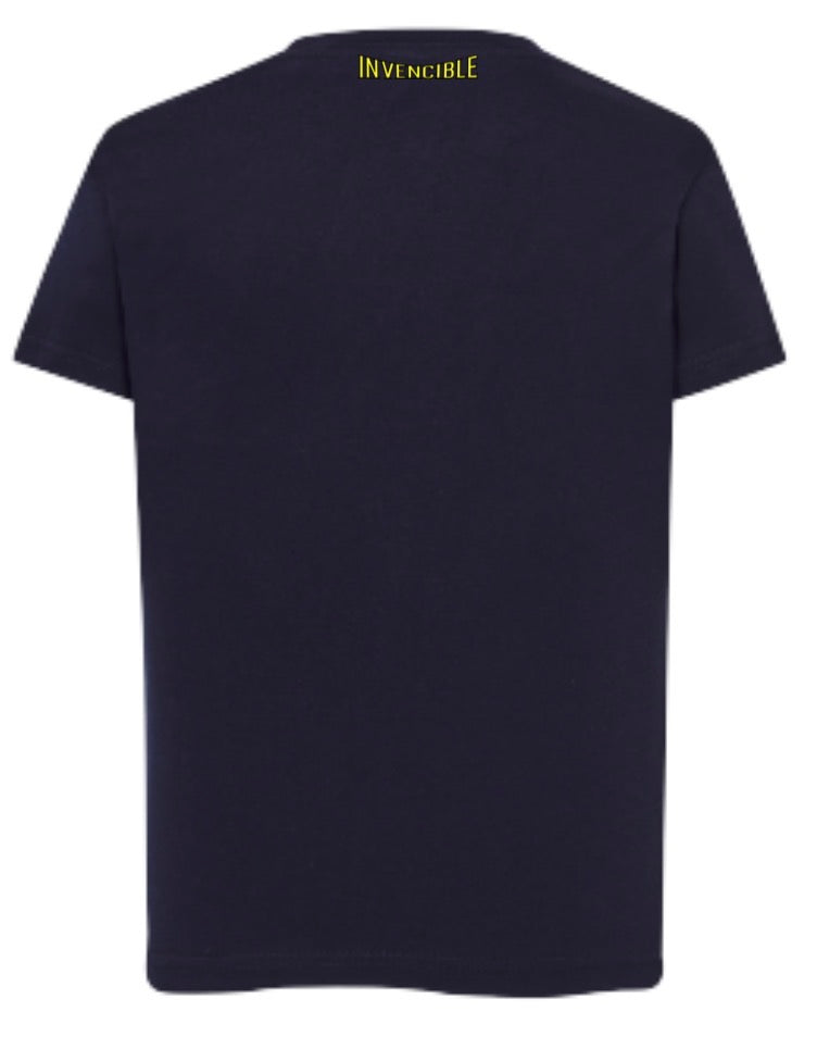 Camiseta Azul Marino Acid House - Diseño Dual con Actitud